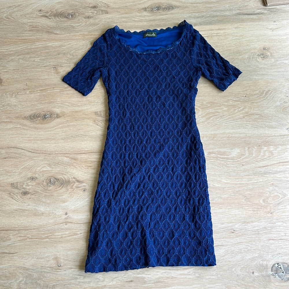 Maude navy bodycon mini dress